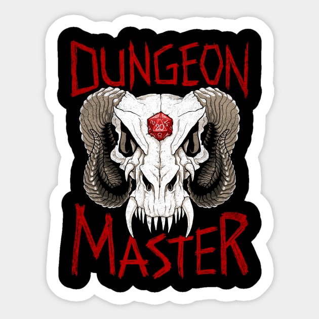 Dragon Skull Dungeon Master Sticker by MaratusFunk